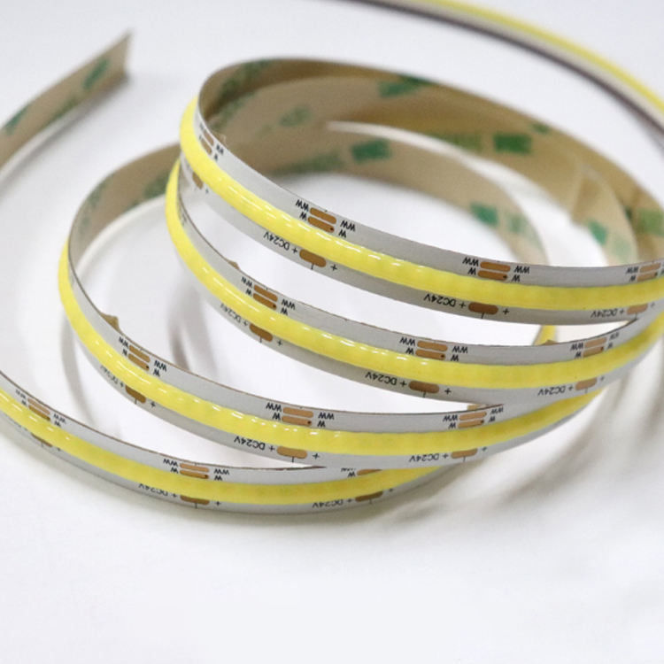 IP20 100lm 10W 24V FCOB Abstimmbar Weiß RA90 560LEDS COB LED Streifen Dickere Leiterplatte mit Dam