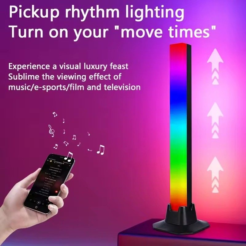 DIY HONGTOP APP Steuerung RGBIC Farbige Fußbodenlampe für Schlafzimmer Dekoration 25cm 30cm 5V