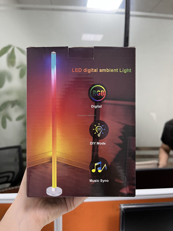 Farbenfrohe RGB-Fernbedienung LED-Bodenlampe Kostenlose Probe für die Umgebungsbeleuchtung des Schlafzimmers
