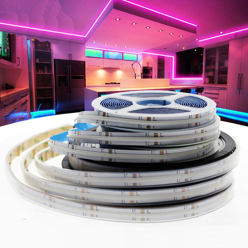 90 Ra CRI COB RGB LED Streifenlicht Wasserdicht 12V 24V für Lichtlösungen Service