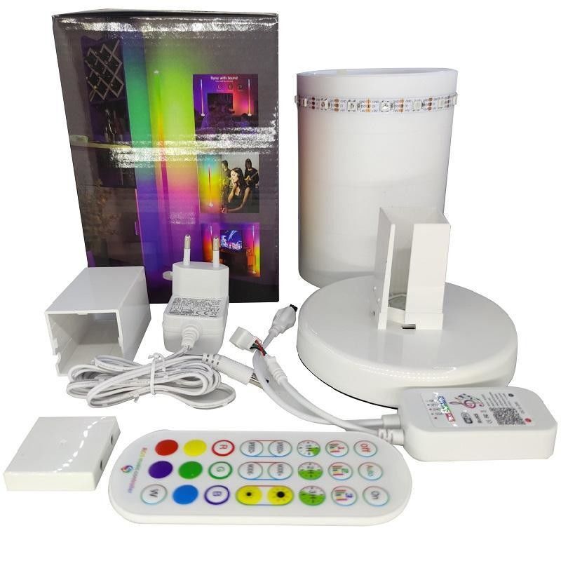 Modernes Design RGB Vielfarbiges Wohnzimmer Lichtstiel Fußbodenlampe Adapter Nur USB-Stecker