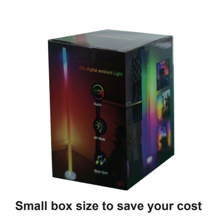 Modernes Design RGB Vielfarbiges Wohnzimmer Lichtstiel Fußbodenlampe Adapter Nur USB-Stecker
