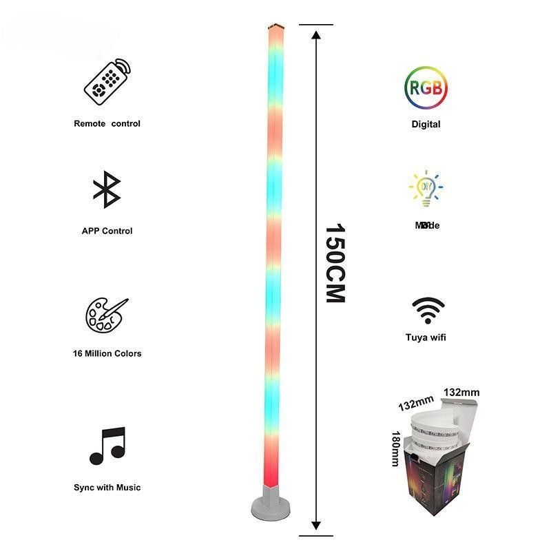 2024 Atmosphere Smart Home Light Rgb Led-Bodenlampe mit Eisenbasis und Fernbedienung