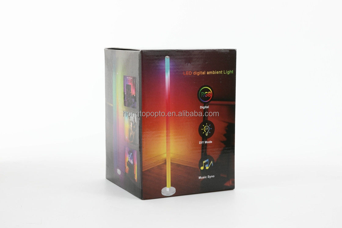 Intelligente Steuerung Farbenfrohe RGB Stimmungslampe Original Design LED RGB Fußbodenlampe 12,8*12,8*150CM