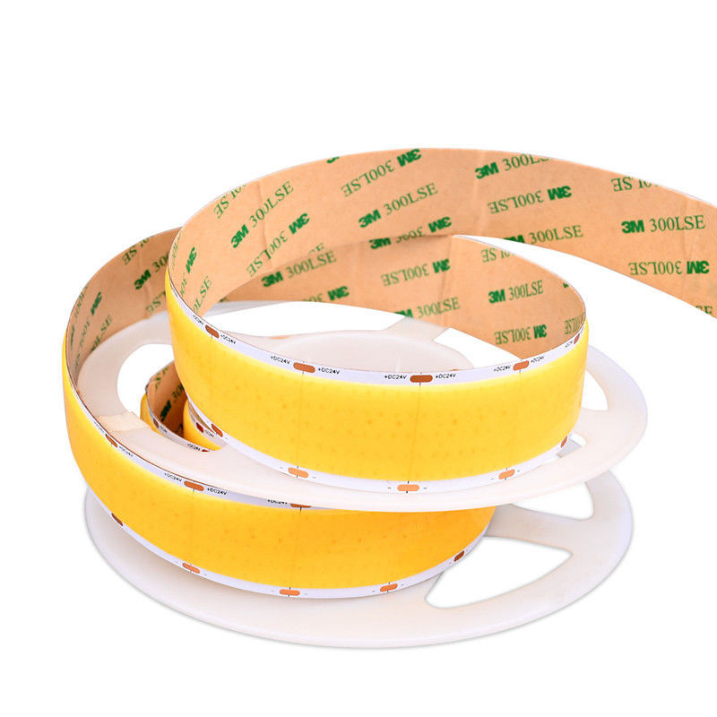 Ultra-weiten flexiblen DC24V 1600Leds Cob Led Streifenleuchten 30mm Breite 5 Reihen Super hell