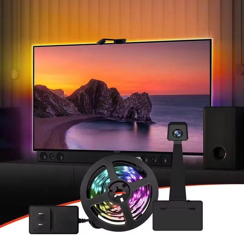 DC-Konnektivitätstechnologie Wifi Immersion TV LED-Hintergrundleuchten für 65-75 Zoll Assistent