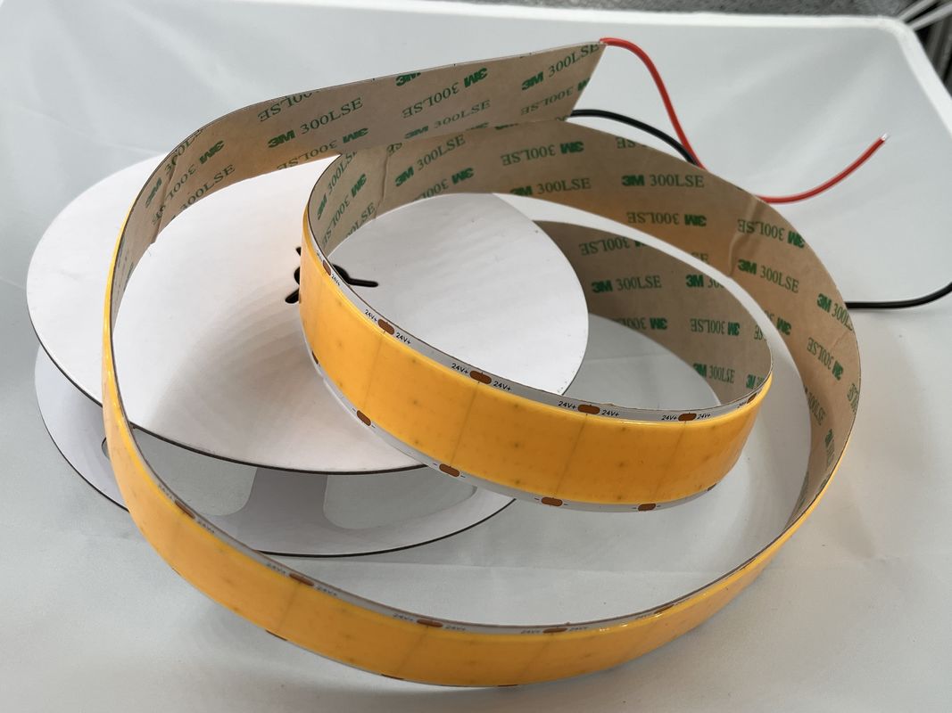 1600 LEDs 24V 2700K 3000K 4000K 6000K Einfarbiger Schneidbarer Cob Led-Band 30mm Breite