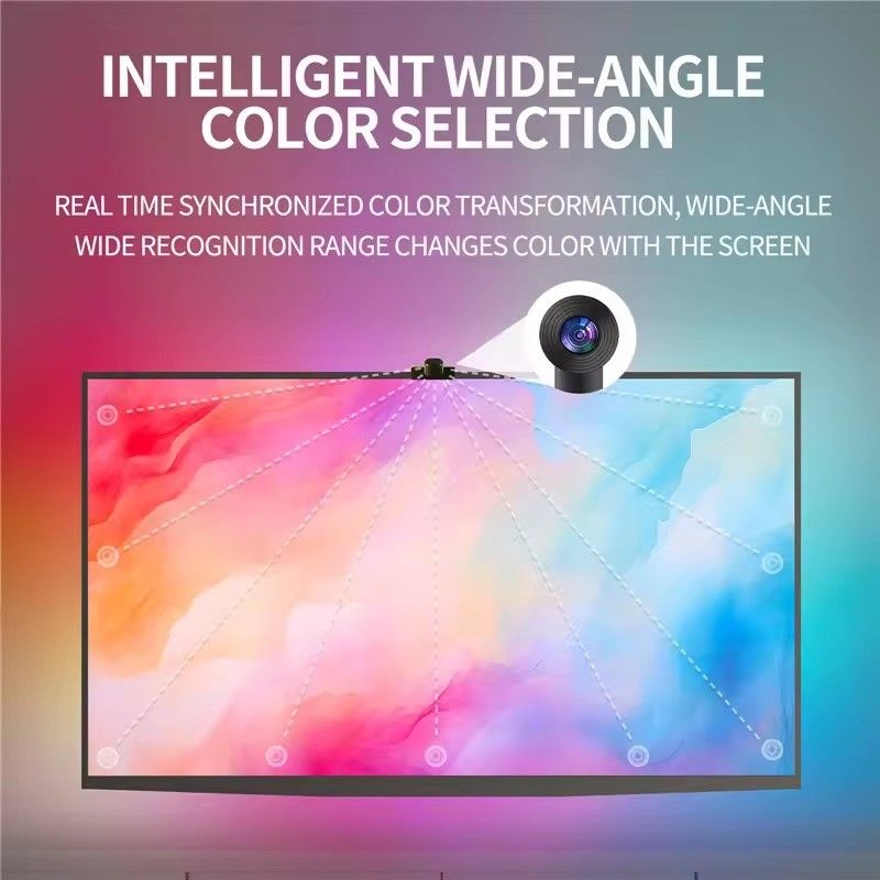 DC-Konnektivitätstechnologie Wifi Immersion TV LED-Hintergrundleuchten für 65-75 Zoll Assistent