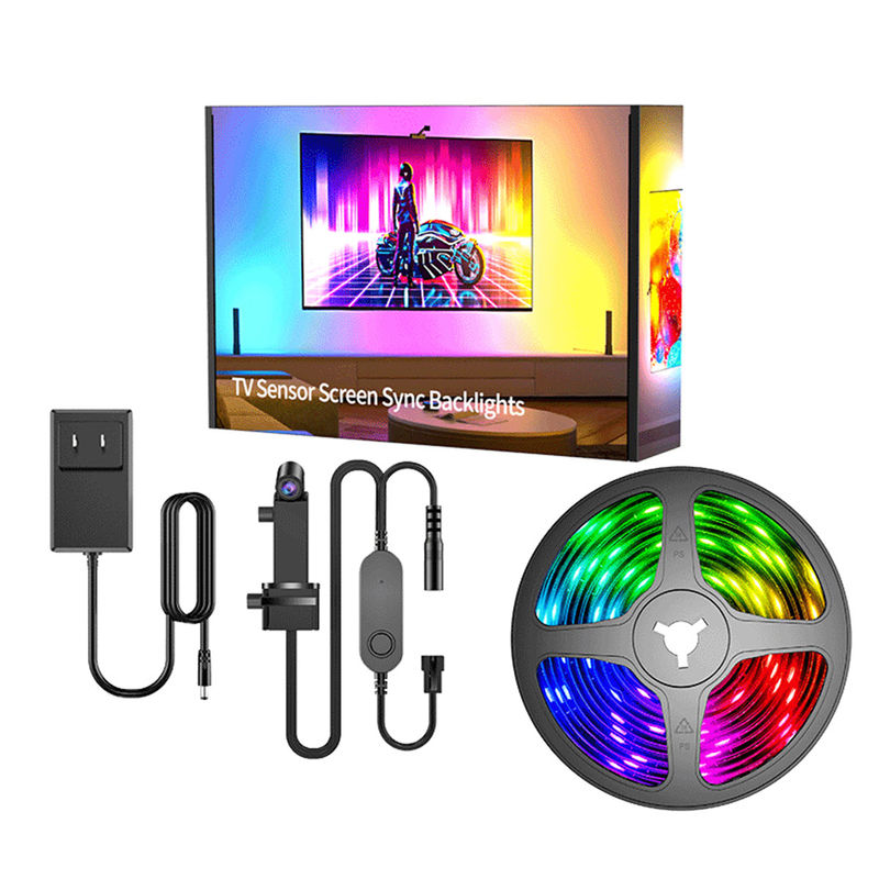 55-65 Zoll Alexa Google Home Ambient Smart App Wifi Immersion TV LED Hintergrundleuchten 3,8m 12,5ft ROLL mit Kamera