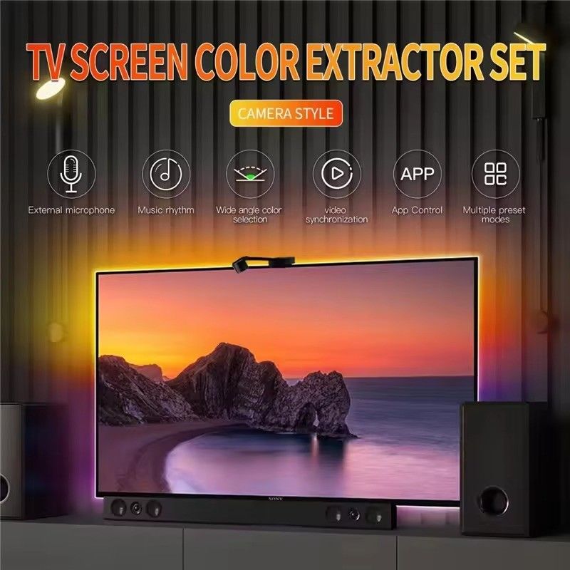 LED-Typ Smd5050 LED-Chip Atmosphäre 16,4ft LED-Streifen Synchronisierung mit Bildschirmmusik für Google TV