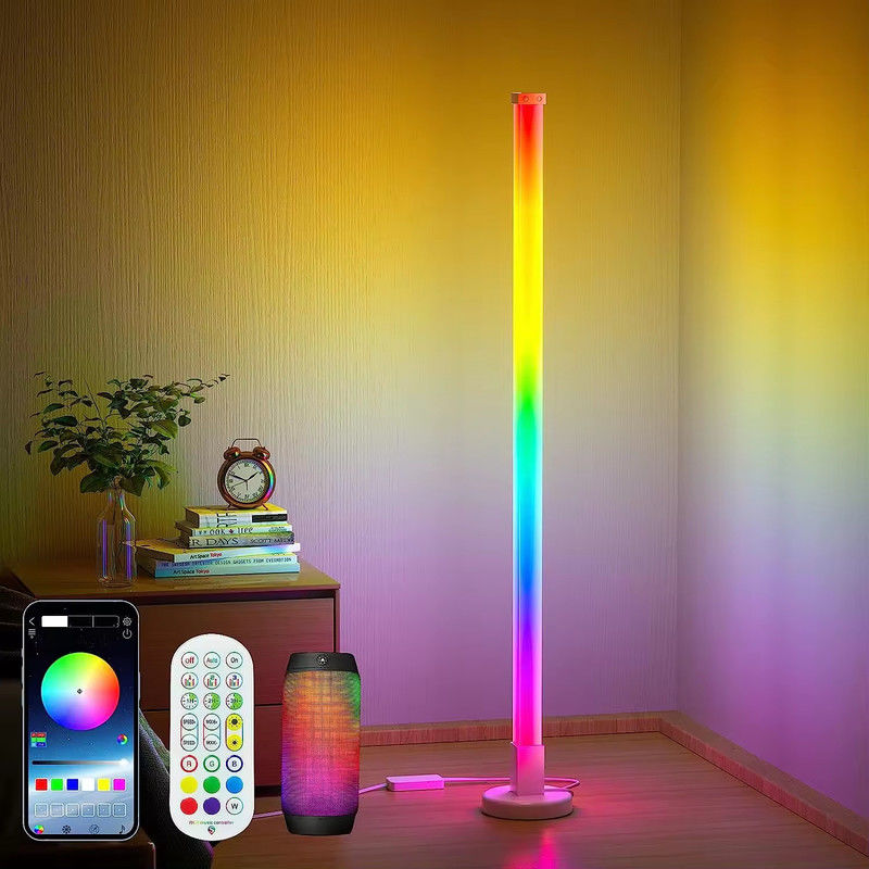 Intelligente Ecke Umgebungslicht Dimmbarer Klang Rhythmus Atmosphäre Fußbodenlampe Fernbedienung