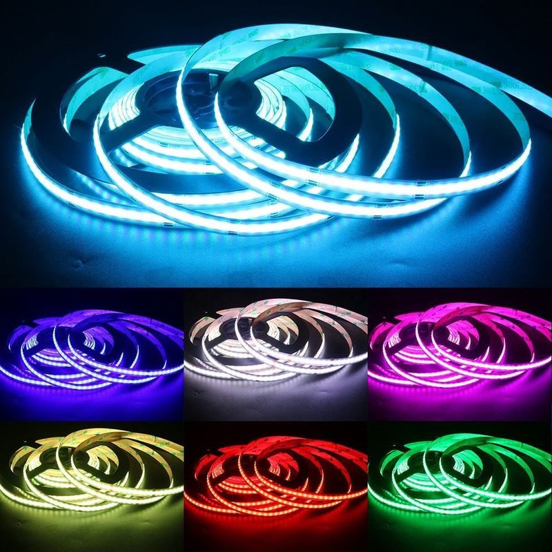 756LED RGB 10mm Breite COB LED Streifenlicht Direktunterstützung Dimmer und breiter Spannungsbereich