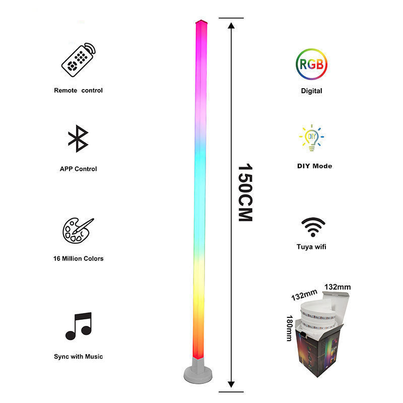 Leuchtturm Material ABS 5V Gleichspannung Eingang RGBIC Ecke stehende Lampe App Smart Home Lichter