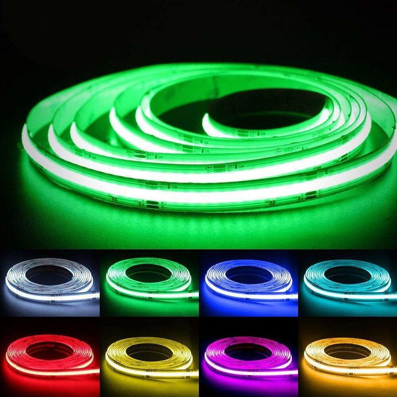 10 mm PCB Breite Flexible RGB COB LED Streifenlicht Lichtquelle LED Fleckfrei IP20 DC 12V