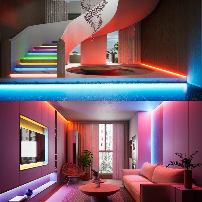 100lm/w Lampen Leuchteffizienz RGBW 784leds Smart COB Led Strip für die Wohnkultur