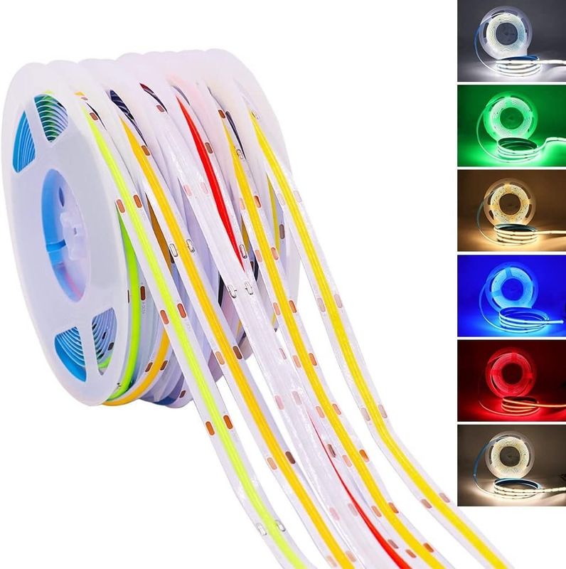 320LEDs/m 90Ra 5mm Breite 12V 24V Flexible COB LED Streifenlicht 2700K 3000K 4000K 6000K